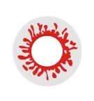 Funky Blood splat Cosplay Lenses